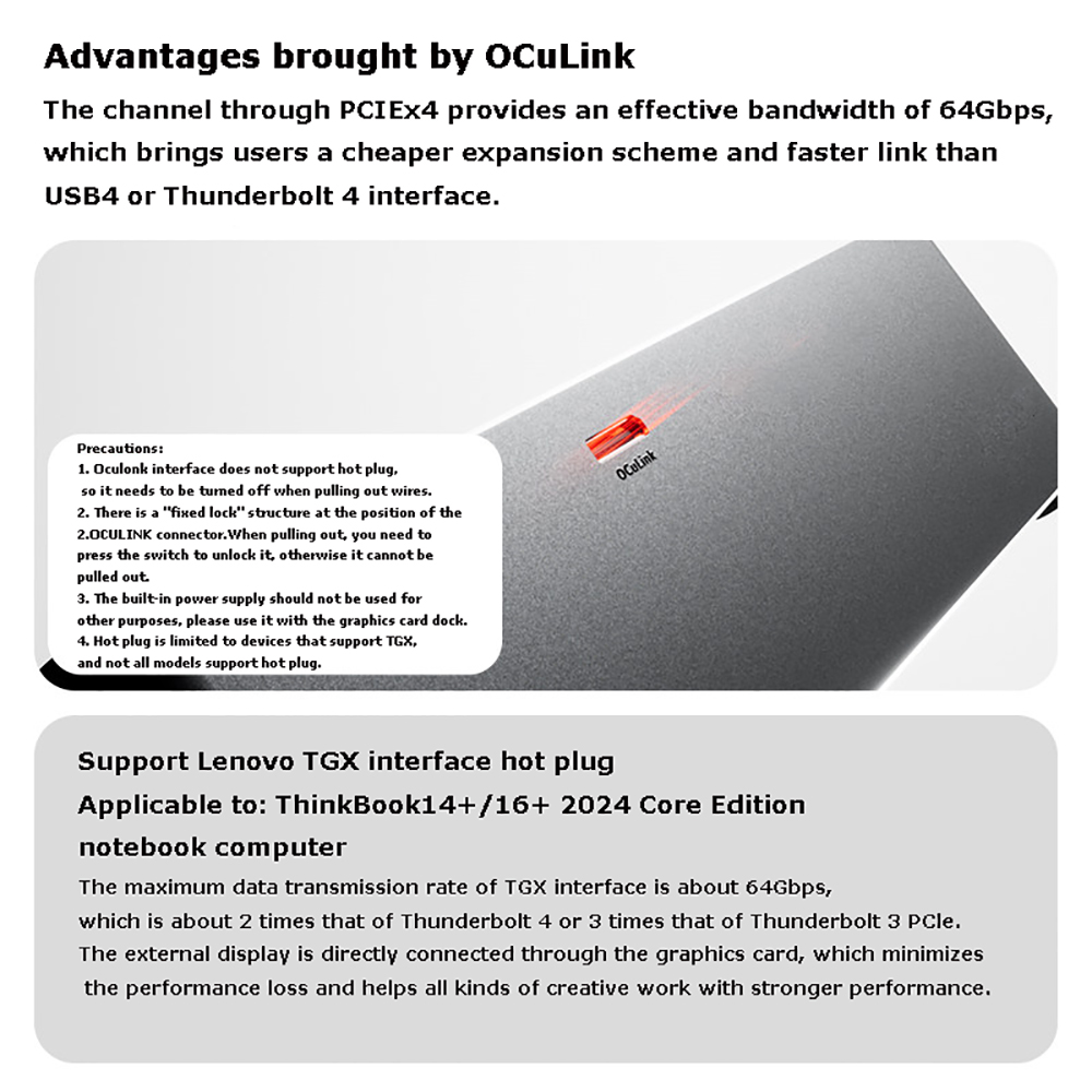 AG02/AG01 EGPU Dock with OCuLi - Oculink Egpu Dock Graphics Card review and price
